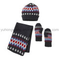 Hot Sale Winter Warm Knitted Acrylic Set
